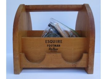 Vintage Esquire Footman Deluxe Shoe Shine Caddy