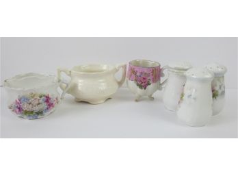 Collection Of Floral Porcelain Items