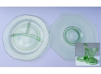 Depression Glass 4 Piece Collection