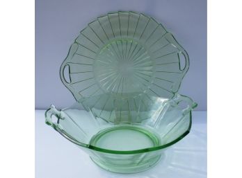Depression Glass 2 Piece Collection