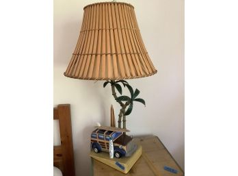 278, Surf Board Lamp With Woody Car
