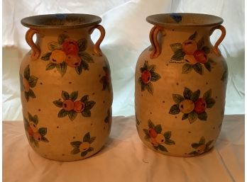 319, Pair Of Jugs With Fruit