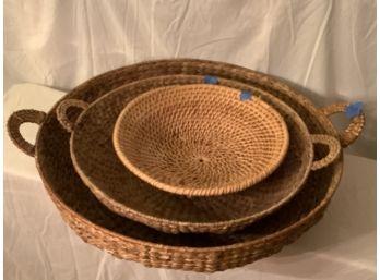 219, Three Round Nesting Baskets