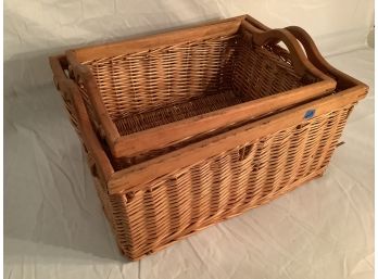 349, Pair Of Baskets With Handles