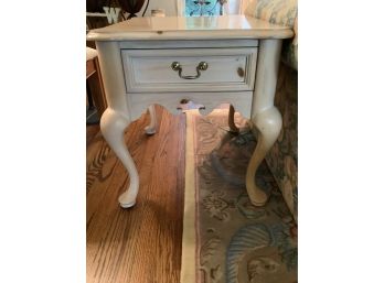 332, Cream Side Table (Matching Table Available Via Separate Auction)