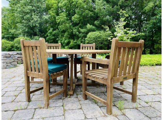 Anderson Genuine Teak Outdoor Dining Set With Seating For 6 (1 Of 2)
