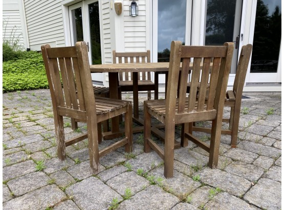 Anderson Genuine Teak Outdoor Dining Set With Seating For 6 (2 0f 2)