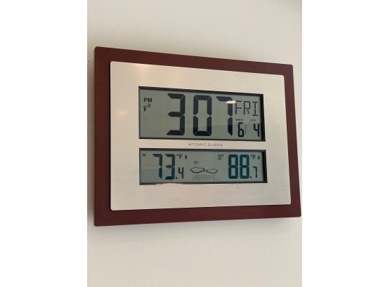 Wall Mount Digital Weather Station Clock