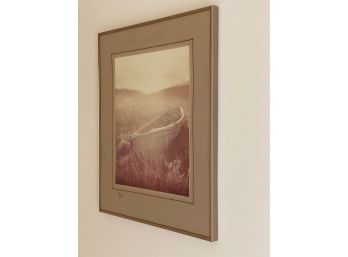 Framed Sepia Photo Print 'Salt Marsh'