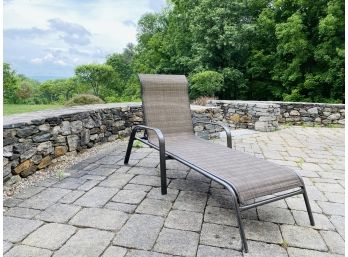Adjustable Woven Mesh Chaise Lounge Chair For Pool, Deck Or Patio