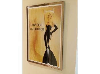 Vintage Grace Kelly Taittinger Champagne Framed Poster