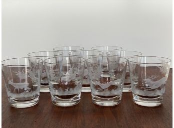 Unique Wildlife Themed Etched Glasses