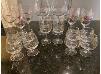 Collection Of Winery Glasses