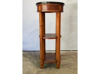 A Marble Top Plant Stand, Or Pedestal