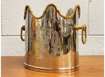 A Solid Brass Ice Bucket