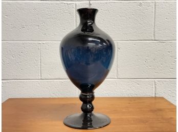 A Large, Hand Blown Glass Vase