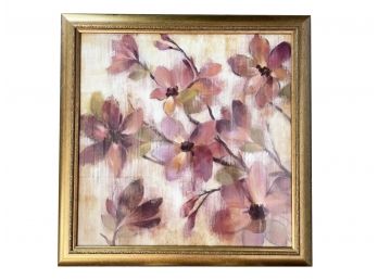 A Floral Oil On Canvas, Signed S. Vivlack