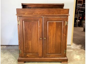 A Paneled Maple Dry Sink, Or Bar