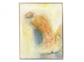 A Framed Nude Oil On Canvas, 'Songerie' Francoise Le Hyaric