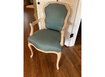 331, French Chair With Teal Upholstery, Coordinating Chair Available Via Separate Auction