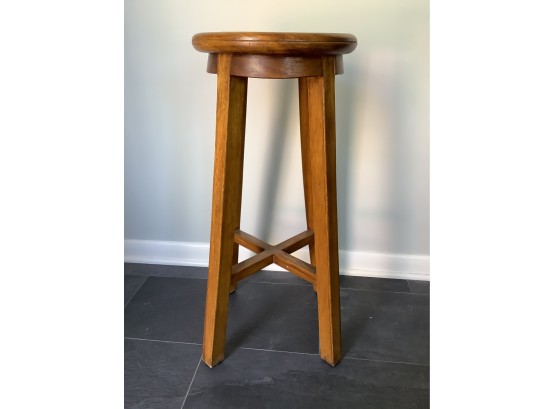 3, Round Top Stool, Handcrafted In Teak, Made In Indonesia