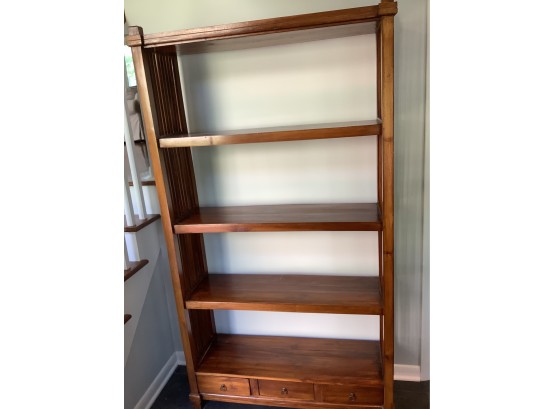 Indonesian Hand Crafted Teak Bookcase, Custom Designed And Made (1 Of 2)
