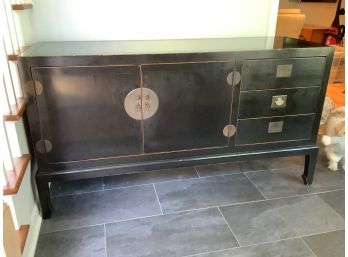 8, Black Chinese Console Table