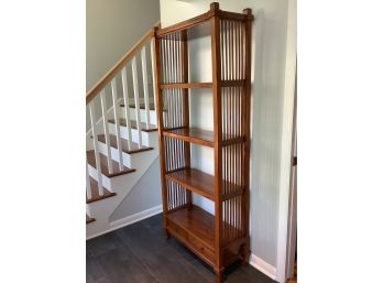 22, Indonesian Hand Crafted Teak Bookcase, Custom Designed And Made