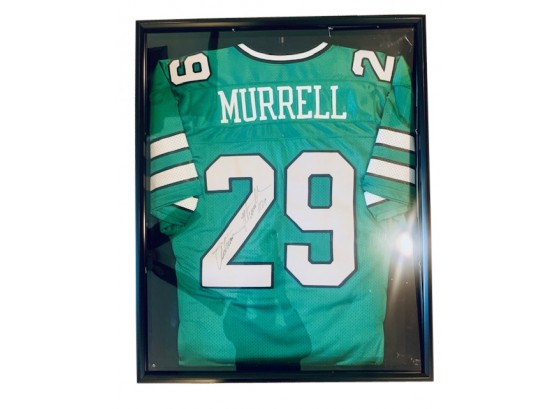 Framed Adrian Murrell Autographed Football Jersey #29(LOC:F1)