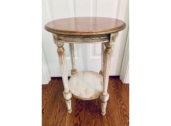 Petite French Country Circular Accent Tables(LOC:F1)