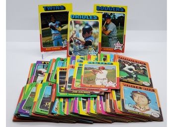 Huge Lot Of 1975 Topps Cards With Some Stars & Hall Of Famers