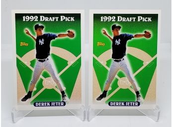 Lot Of Two 1993 Topps Derek Jeter Rookie Cards