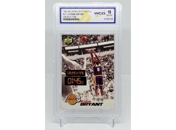 97-98 Kobe Bryant Crunch Time 2nd Year Card Graded 10 Gem Mint