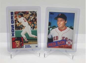 Roger Clemens Rookie Card & Wade Boggs 2nd Year Card