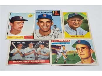Lot Of 1950s & 1960s Boston Red Sox Cards