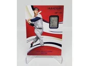 2020 Inmaculate Ted Williams Game Used Jersey Relic Card 03/10