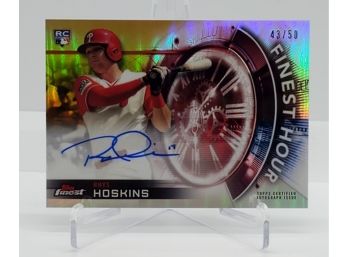2018 Topps Finest Rhys Hoskins Rookie Autograph /50