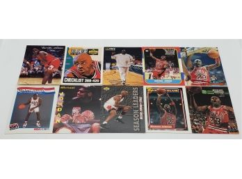 Great Lot Of 10 Michael Jordan Cards