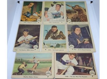 Lot Of Eight 1959 Fleer Ted Williams Cards