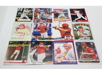 Lot Of 12 Different Mike Trout Cards