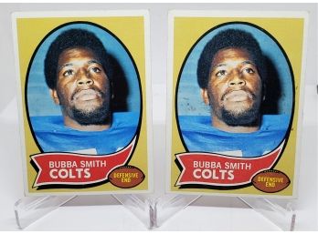 Pair Of 1970 Topps Bubba Smith Rookie Cards