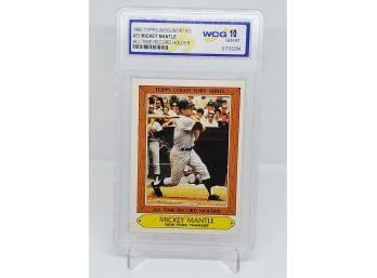 1985 Toops Woolworth's Mickey Mantle Graded 10 Gem Mint
