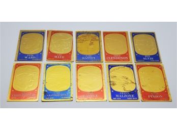 1965 Topps Embossed Gold Lot Of 10 Cards