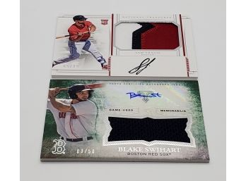 Lot Of 2 Boston Red Sox RPA Rookie Patch Auto Cards