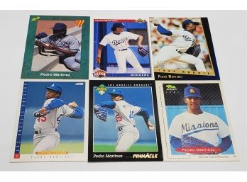 Lot Of 6 Different Pedro Martinez Rookie Cards