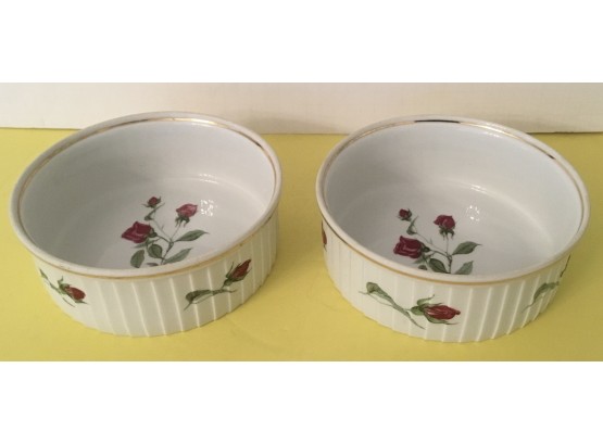 PR. French Souffle Flowered Bowls.