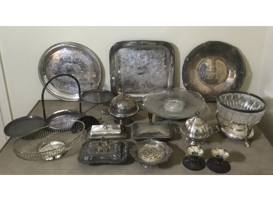 Lot Of Vintage, Antique Silverplate 15