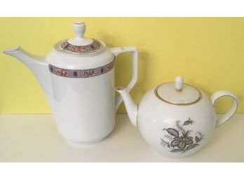Porcelain Coffeepot & Porcelain Tea Pot