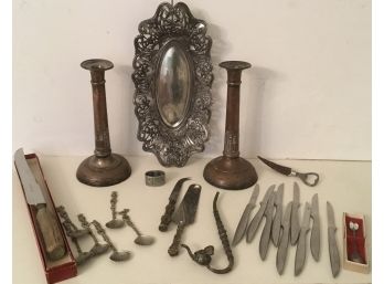 Lot Of Unique Silverplate Items.