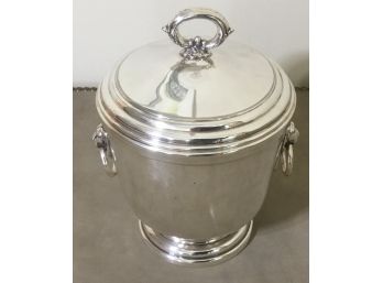 W & S Antique Silver Plated Ice Bucket